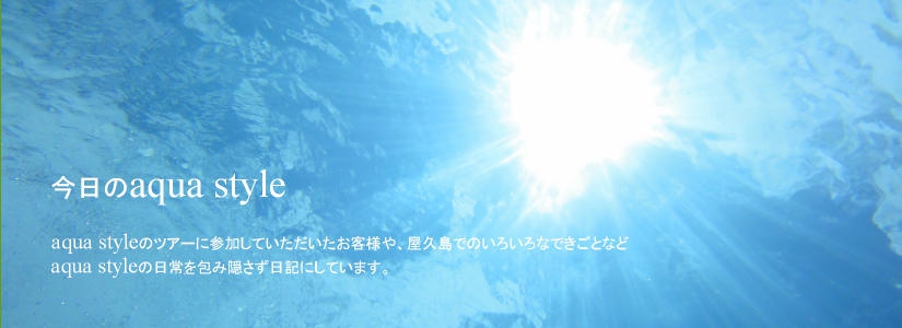 今日のaqua style